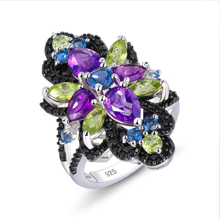 Vivid Eternity Amethyst Ring