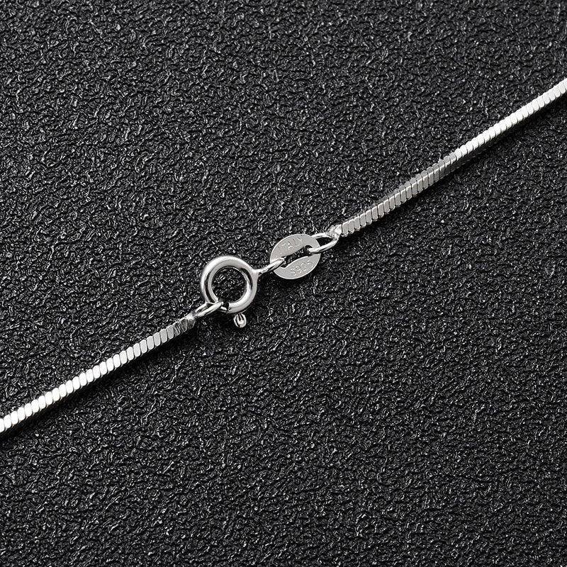 Platinum silver necklace