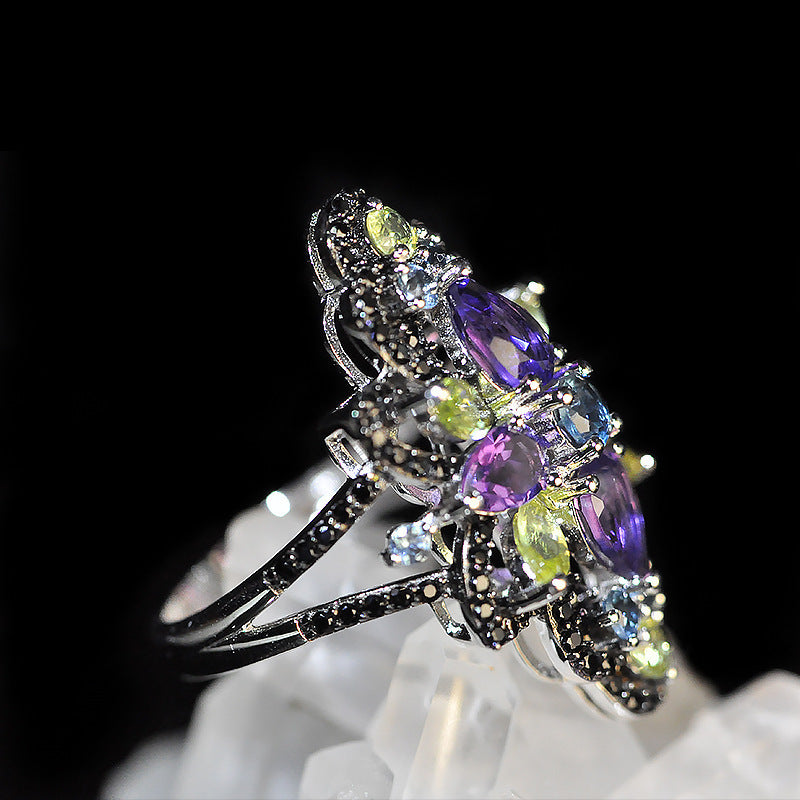 Vivid Eternity Amethyst Ring