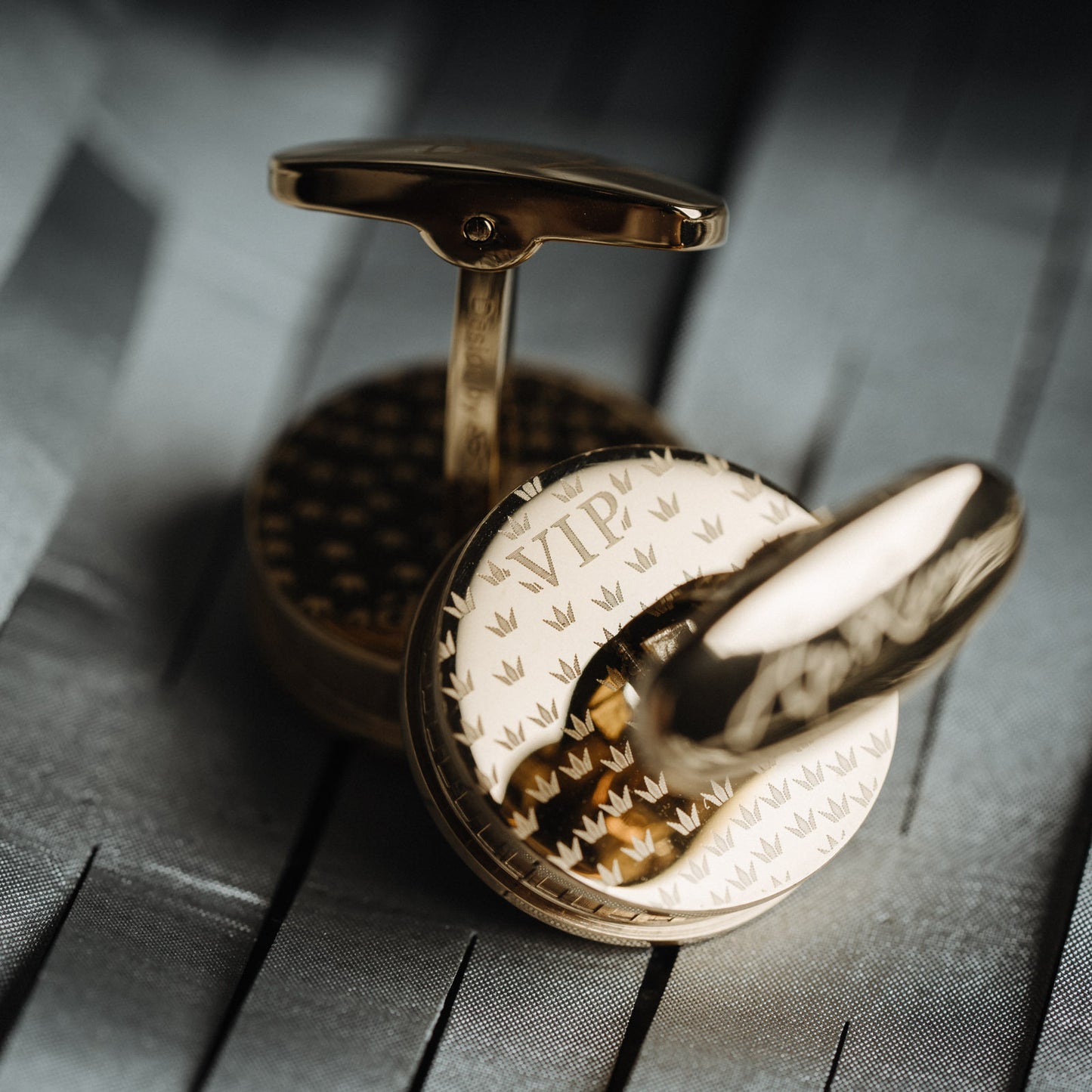 Elegance in Motion - Black Marble Cuff Links