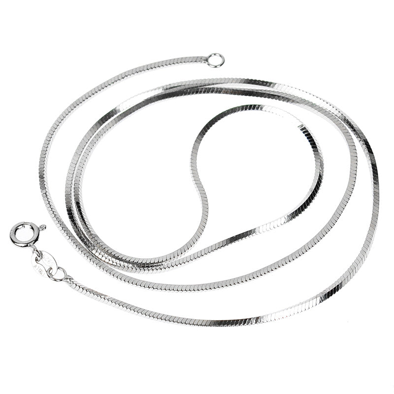 Platinum silver necklace