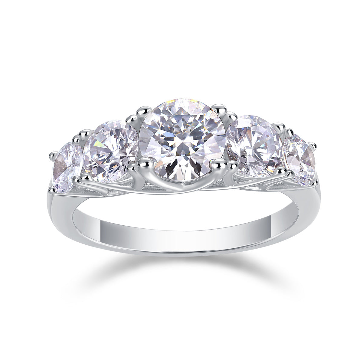 Elemental Crown Diamond Silver Ring
