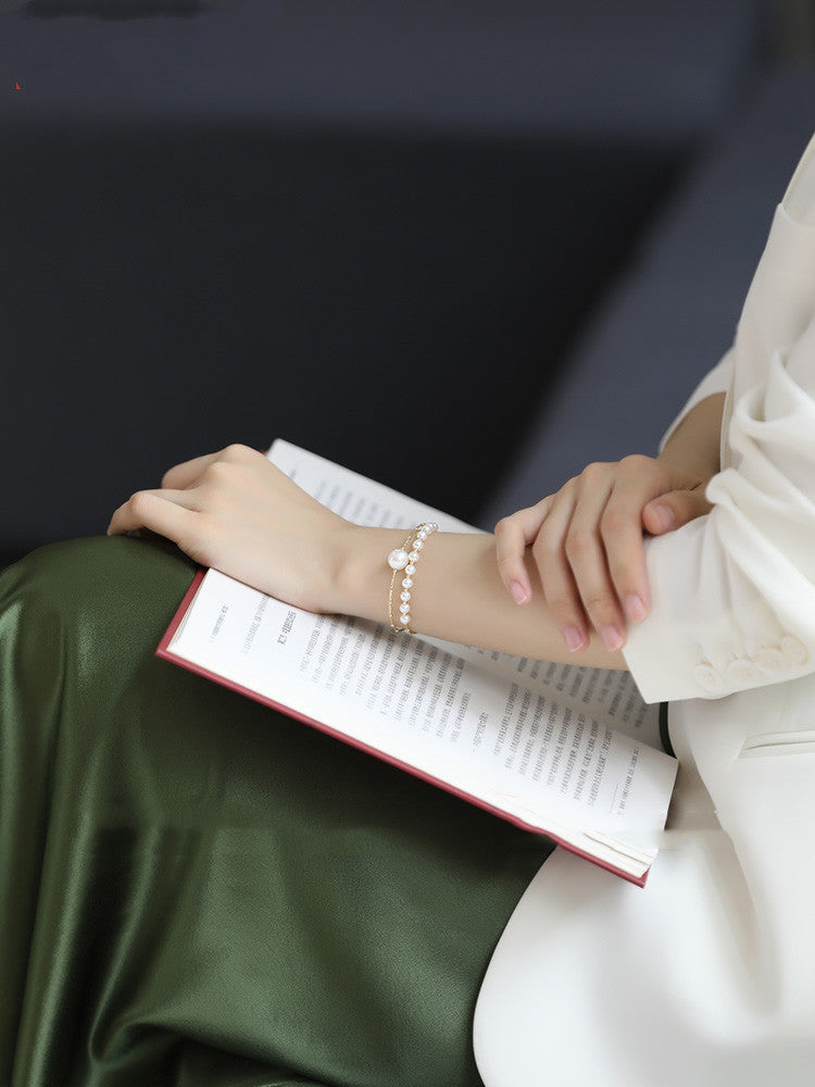 Serenity Freshwater 14K Gold Pearl Bracelet