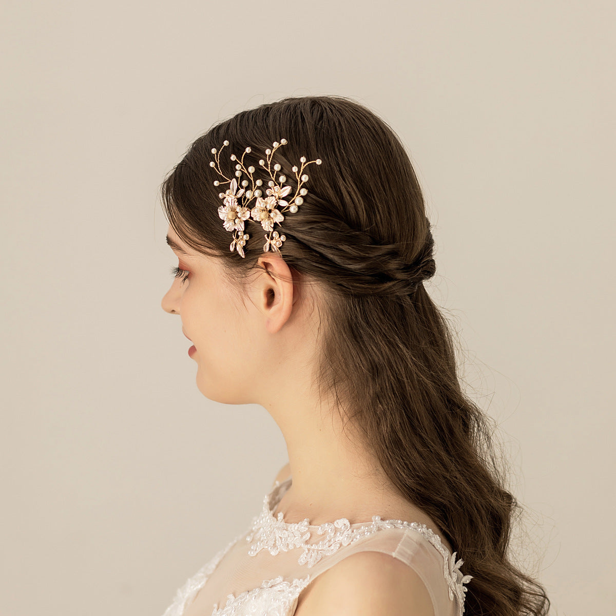 Sunlit Handmade Flower Hairpin