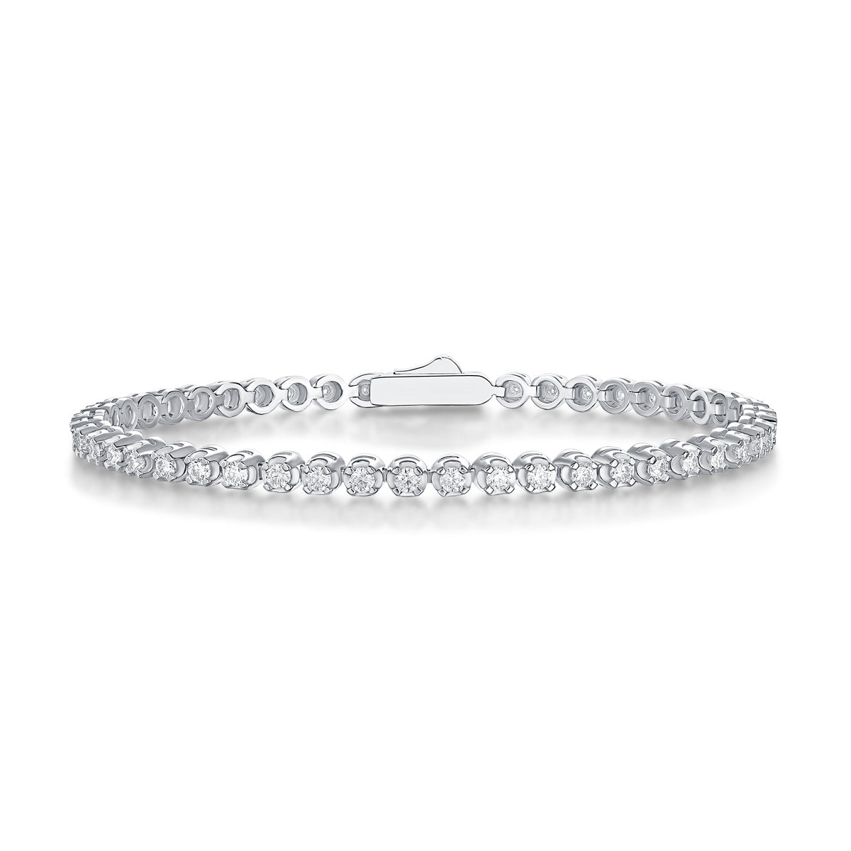 Starlight Moissanite Diamond S925 Silver Bracelet