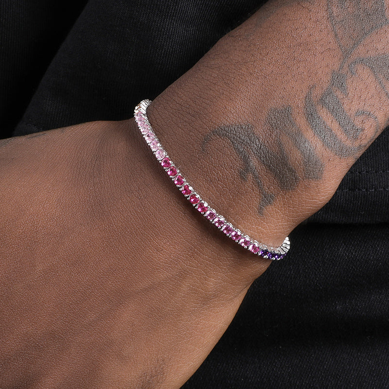 Starlight Spectrum Colorful Zircon Diamond Bracelet
