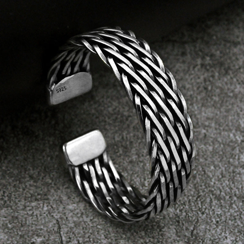 Augustus Sovereign Handmade Silver Band Bracelet