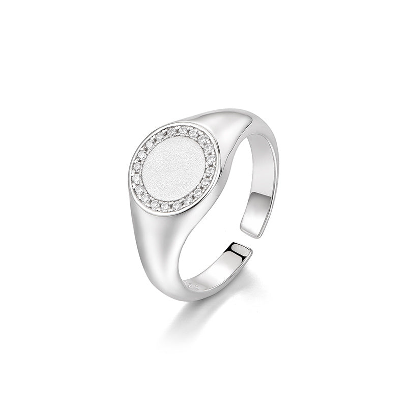 Rule with intention - Silver Ring For Kings With Trendy Design