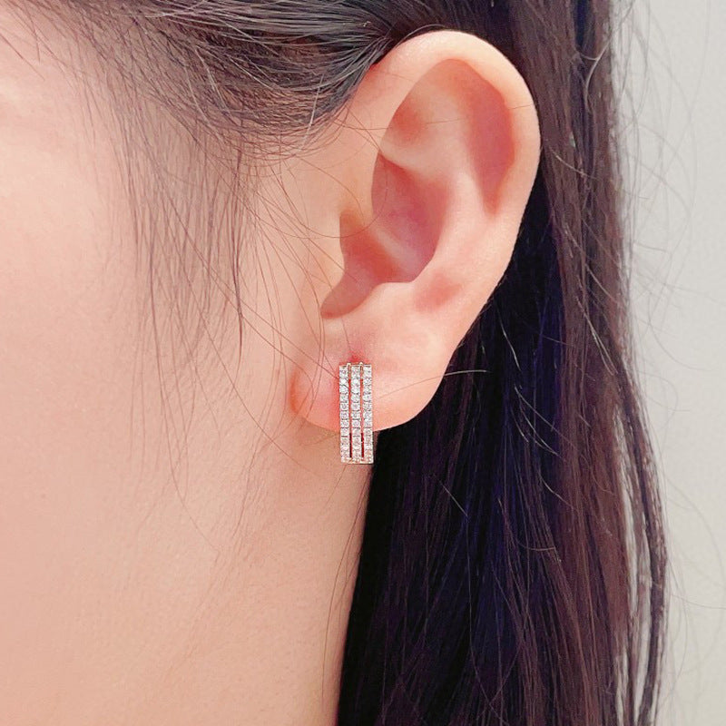 Celestial Diamond Luxe Earrings White Gold 18K