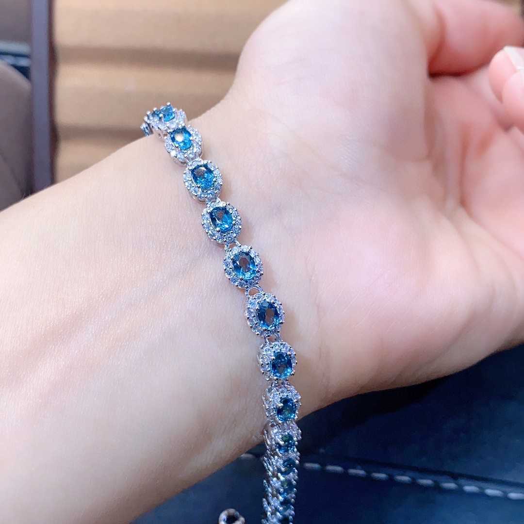Ocean Glow Topaz Crystal Bracelet