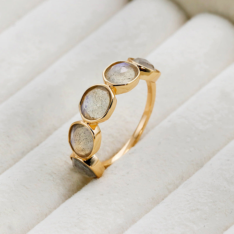 Golden Mirage Vintage Labradorite Ring