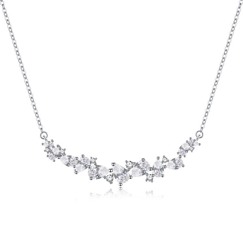 Smile Wisteria Silver Flower Necklace