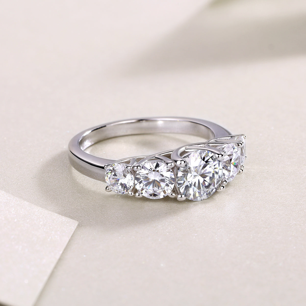 Elemental Crown Diamond Silver Ring