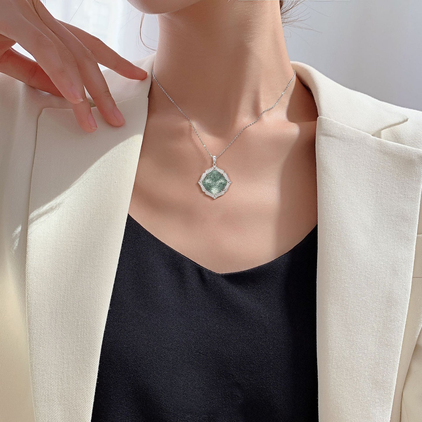 Green Crystal Pendant