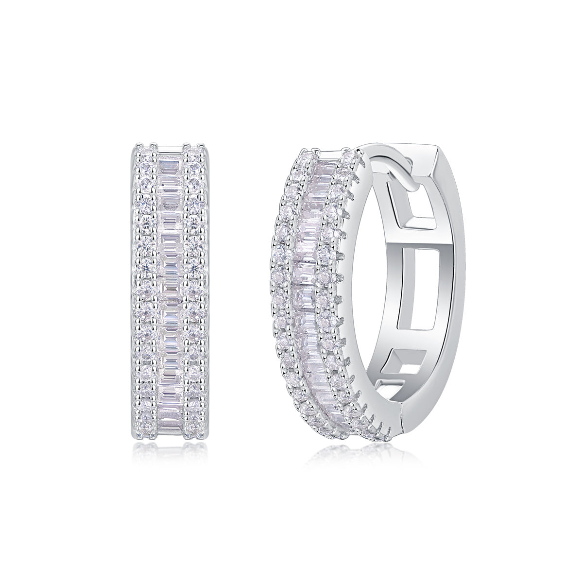Starlit Weave Diamond Earrings