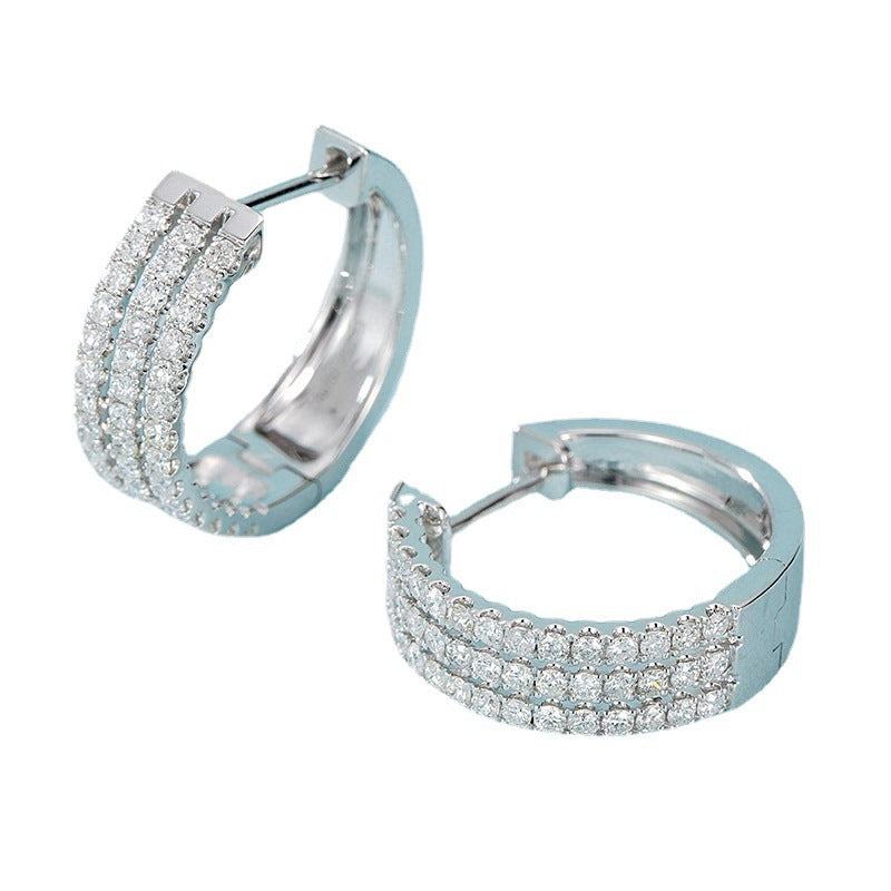Celestial Diamond Luxe Earrings White Gold 18K