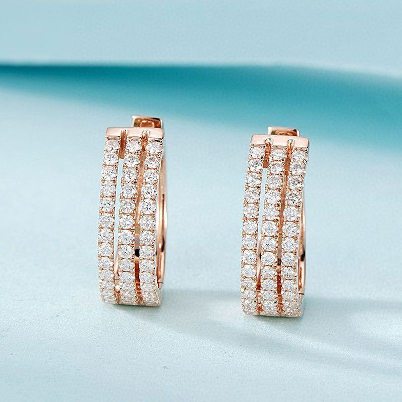 Celestial Diamond Luxe Earrings White Gold 18K