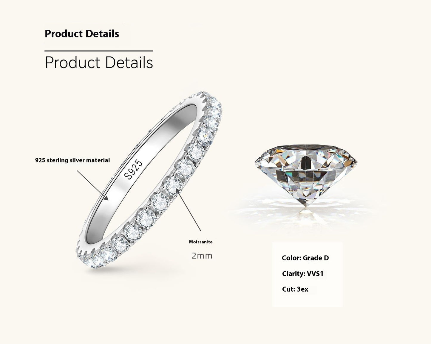Bliss Moissanite Diamond Ring