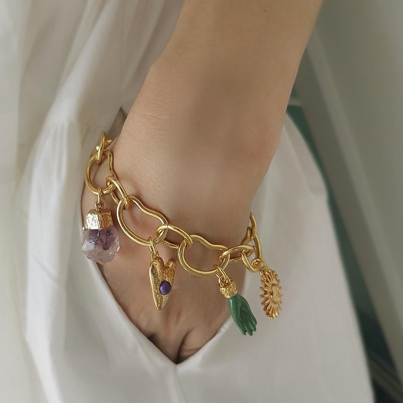 Celestial Retro Chain Exaggerated Necklace