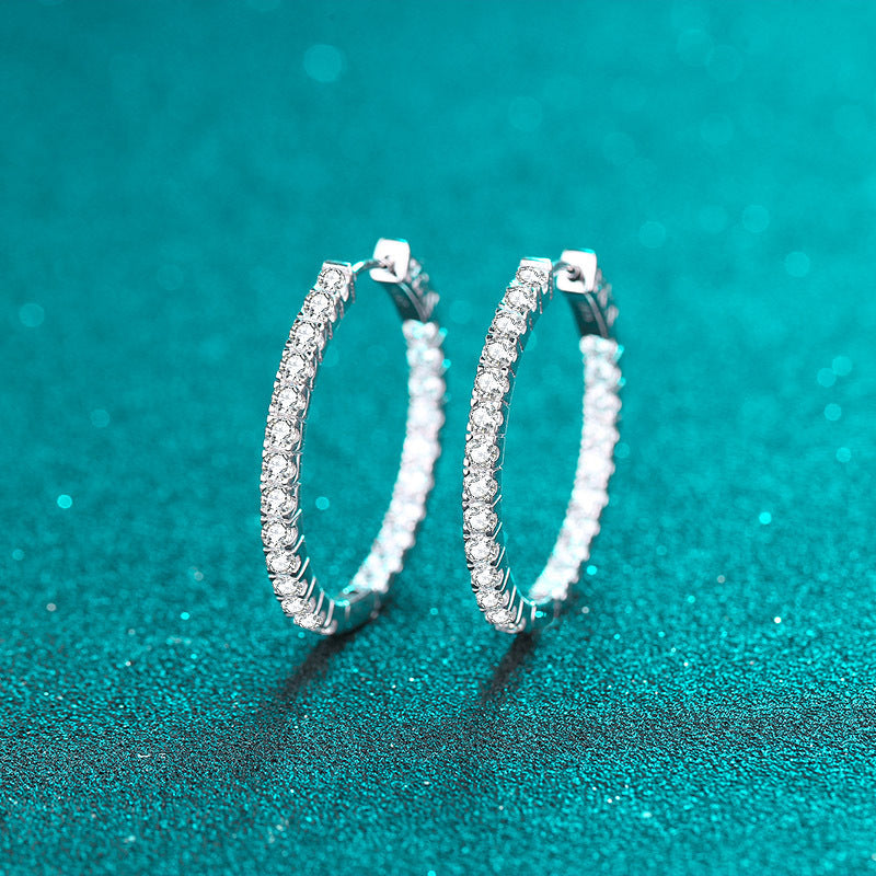 Olympian Diamond Loop Earrings