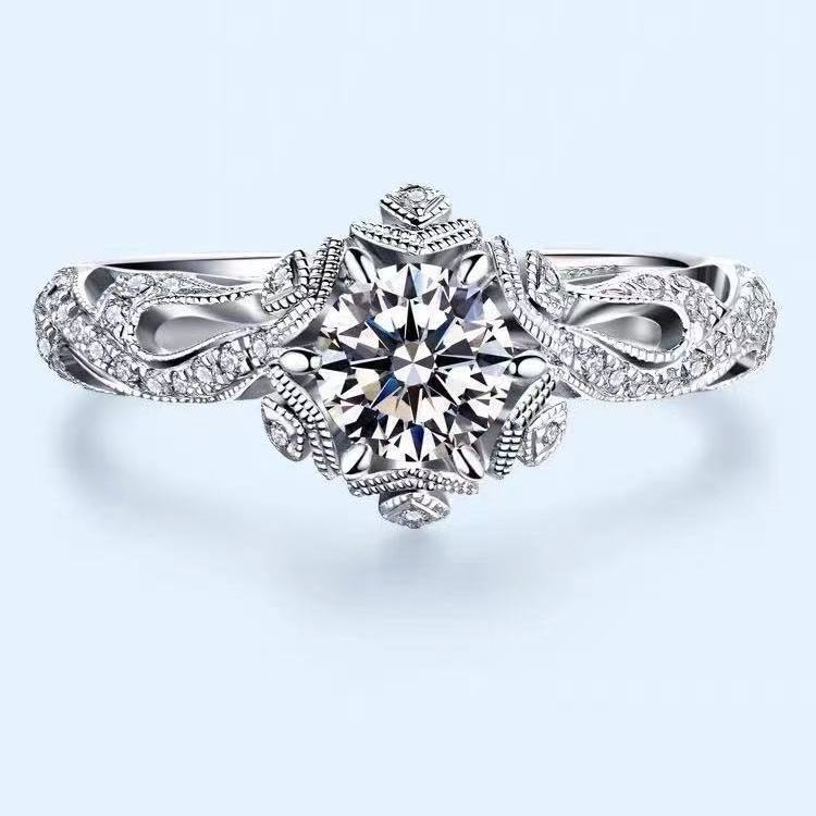 Romantic First Snow Diamond Ring