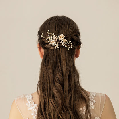 Sunlit Handmade Flower Hairpin