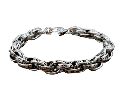 Om Imperial Retro Silver Bracelet