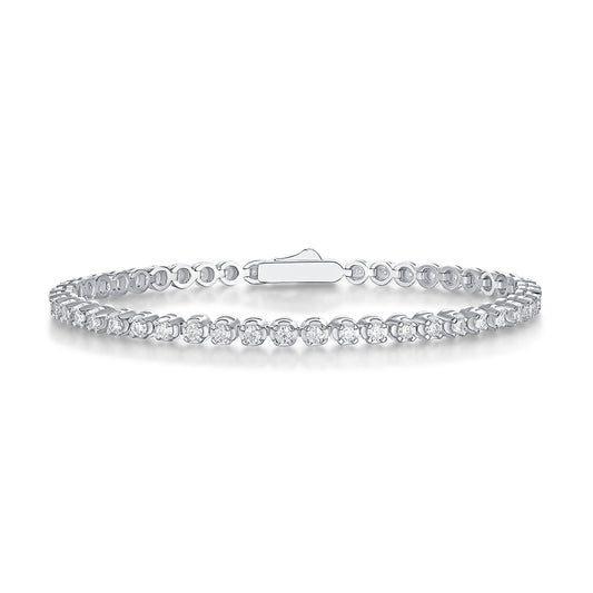 Starlight Moissanite Diamond S925 Silver Bracelet