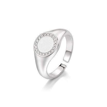 Edward Silver Diamond Ring