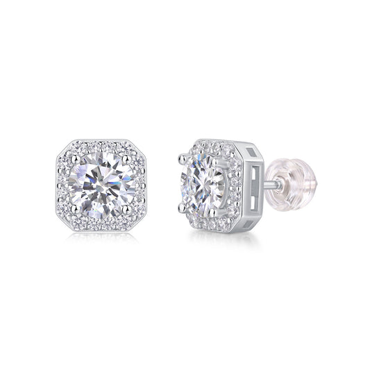Octagon Glow Diamond Earrings