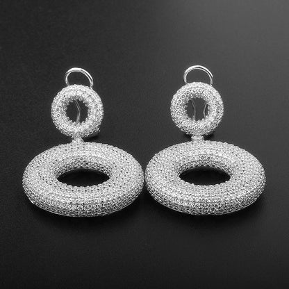White Gold Radiance 18K Eardrops