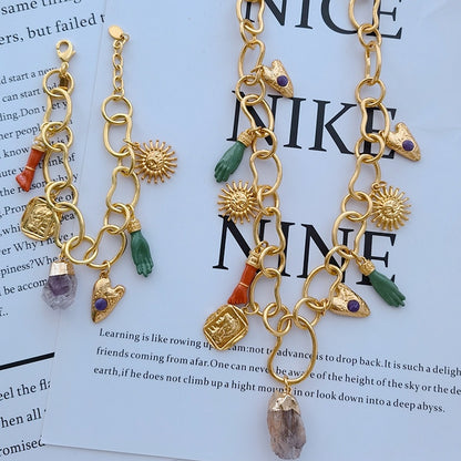 Celestial Retro Chain Exaggerated Necklace