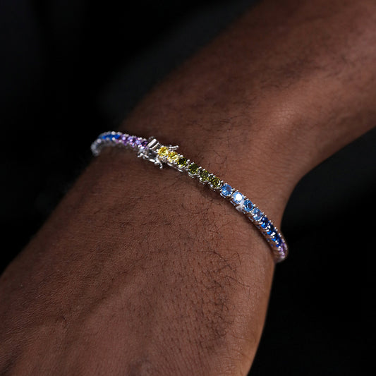 Starlight Spectrum Colorful Zircon Diamond Bracelet