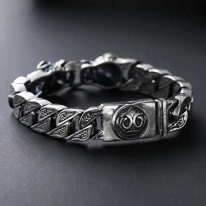 Pharaohs Leopard Silver Head Bracelet