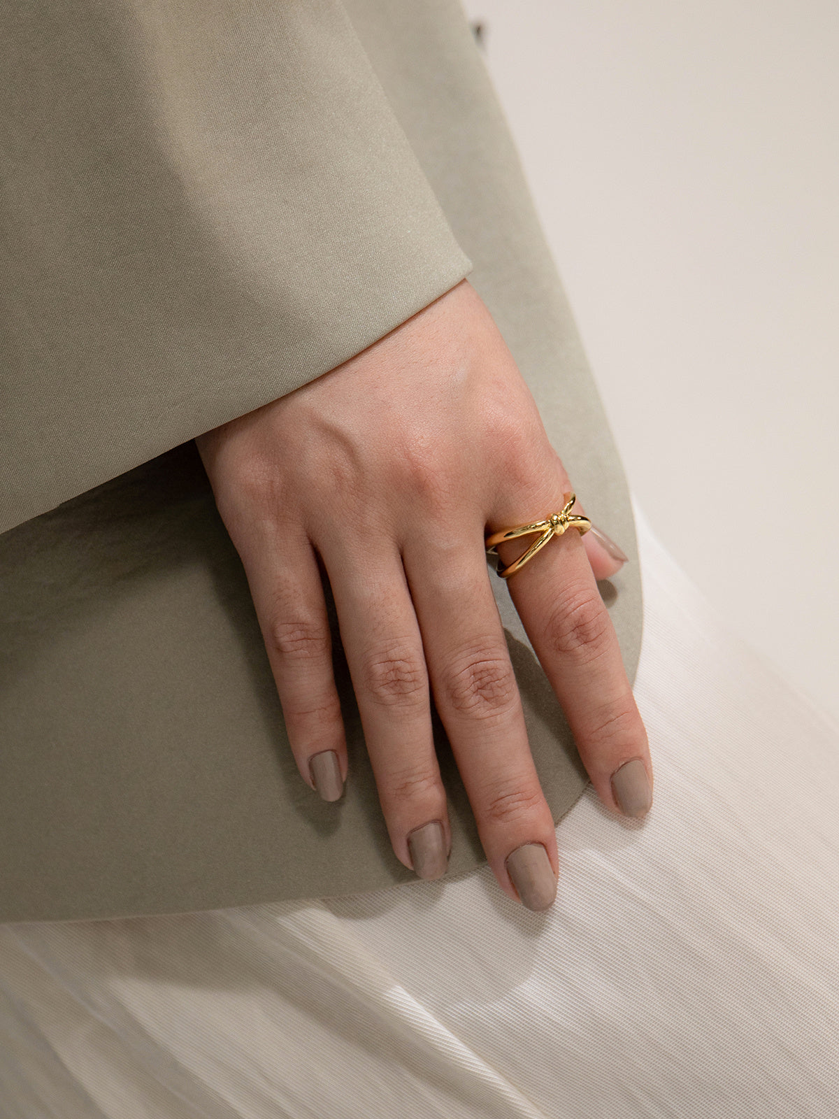 Tied in Elegance Knot Ring