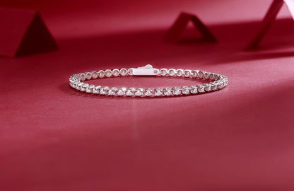 Starlight Moissanite Diamond S925 Silver Bracelet