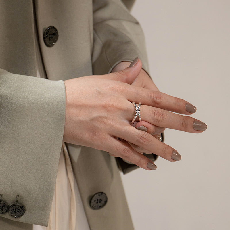 Tied in Elegance Knot Ring