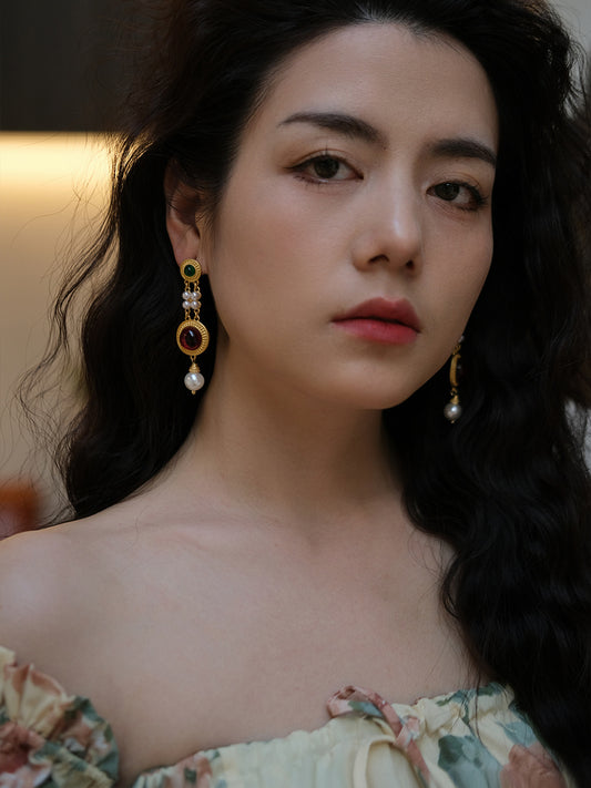 Ethereal Grace Pearl Earrings