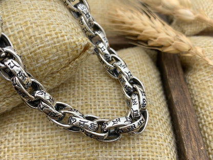 Om Imperial Retro Silver Bracelet
