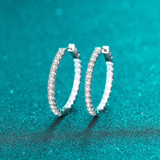 Olympian Diamond Loop Earrings