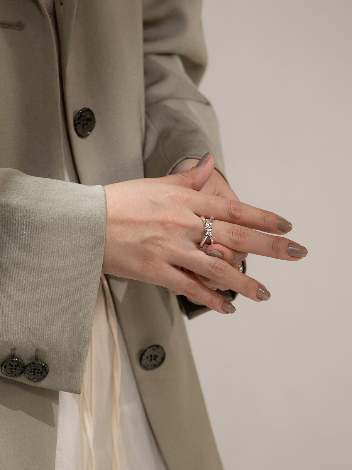 Tied in Elegance Knot Ring