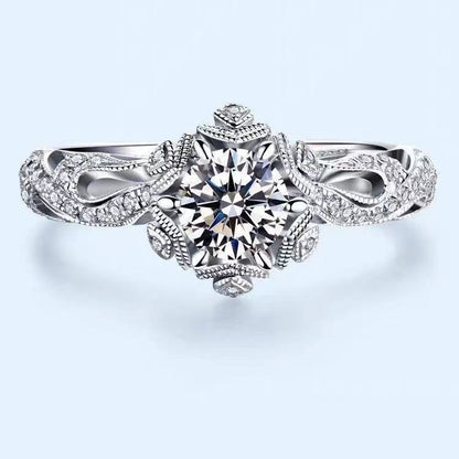 Romantic First Snow Diamond Ring